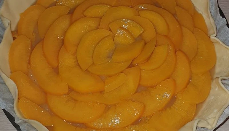 Tarte aux pêches