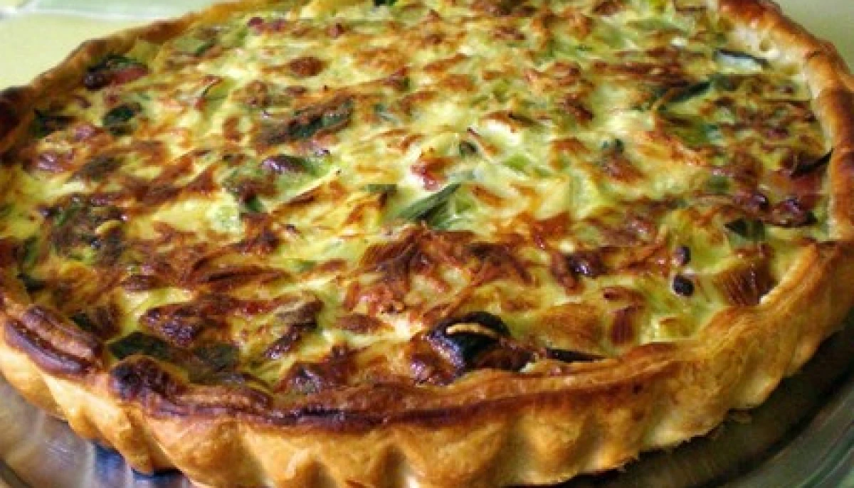 Tarte aux poireaux et lardons de ma meilleure amie