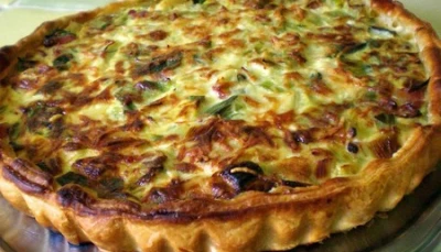 Tarte aux poireaux et lardons de ma meilleure amie