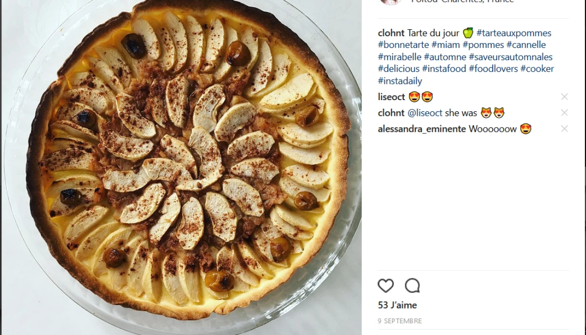 Tarte aux pommes légère mais gourmande