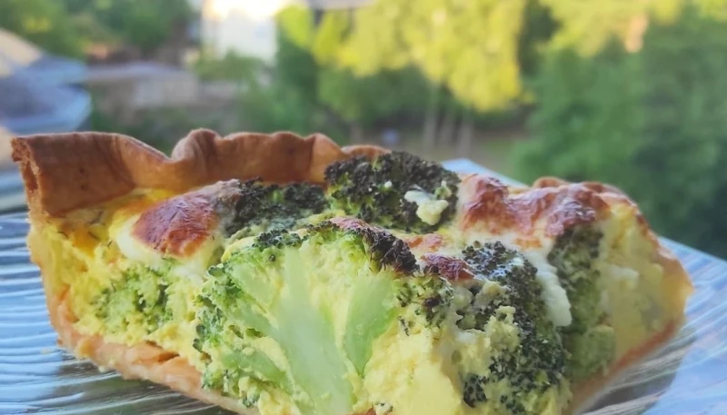Tarte Brocoli Saumon Mozzarella