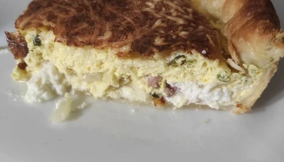 Tarte chèvre Lardons