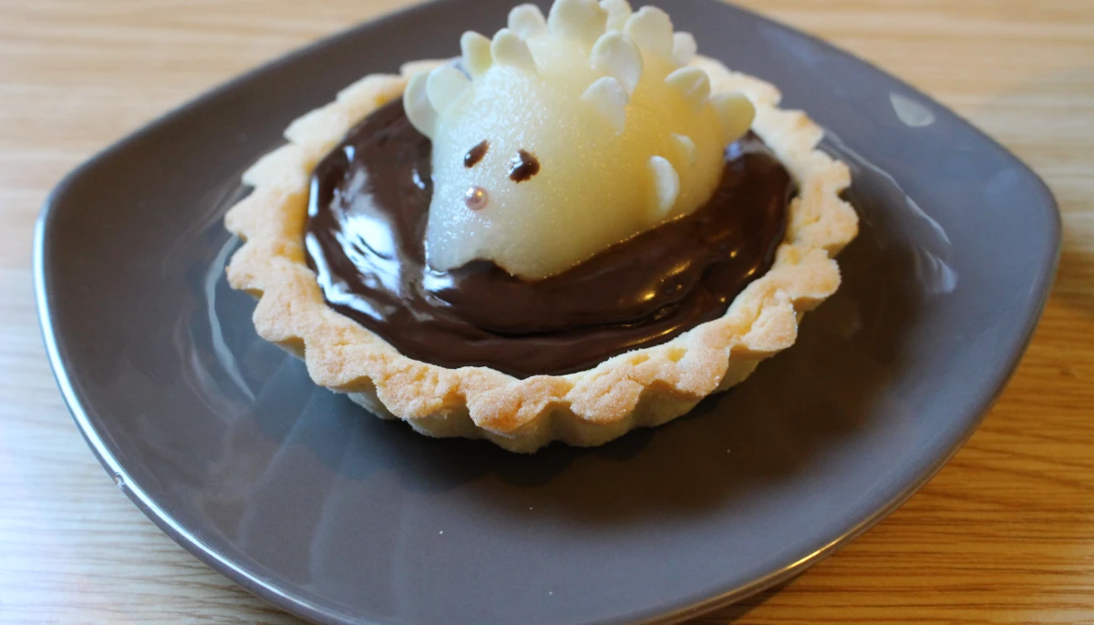 Tarte chocolat amande et poire