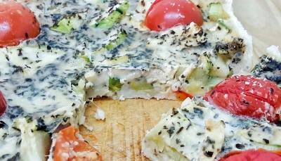 Tarte Courgette Menthe (sans lactose)