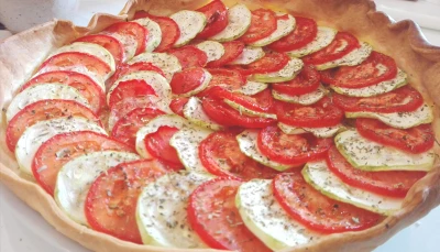 Tarte courgette tomate