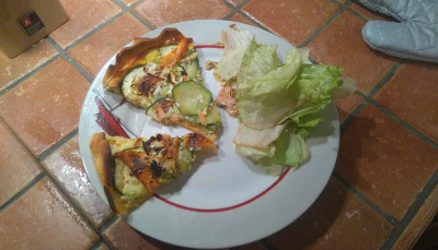 Tarte courgettes et saumons