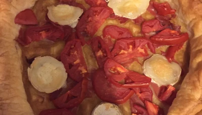 Tarte courgettes et tomates