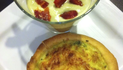 Tarte épinards bacon chèvre