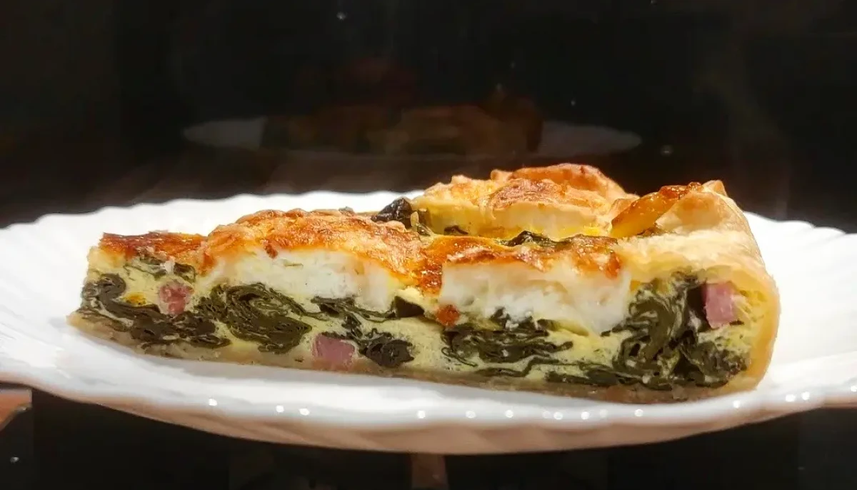 Tarte épinards chèvre lardons