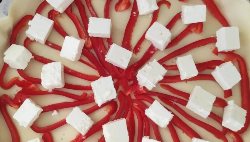 Tarte feta poivron