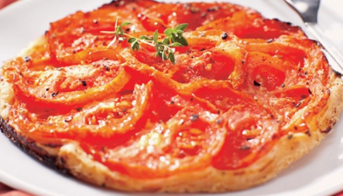 tarte fine à la tomate, ma préférée!