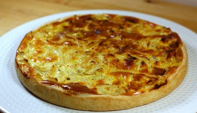 Tarte oignons chorizo