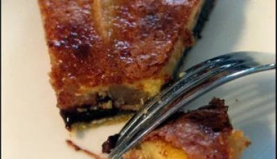 Tarte poire-chocolat