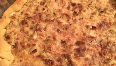 Tarte Poireau-Boursin