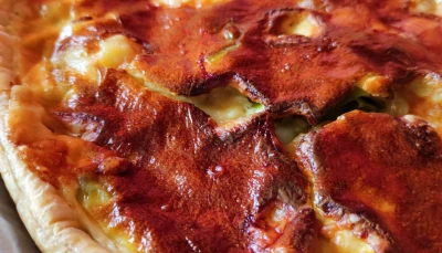 Tarte poireau cancoillotte comté