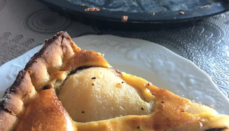 Tarte poires chocolat