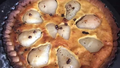 Tarte poires chocolat