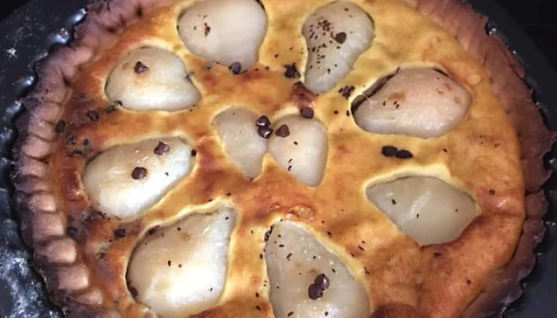 Tarte poires chocolat