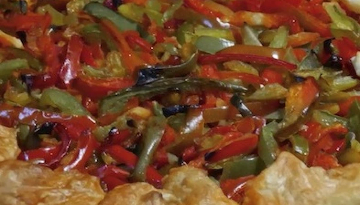 Tarte poivrons chorizo