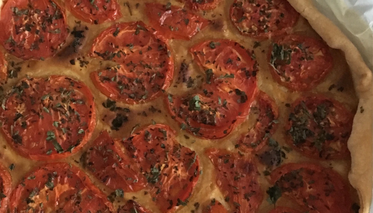 Tarte tomate, moutarde