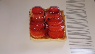 Tartelette fraise / rhubarbe express