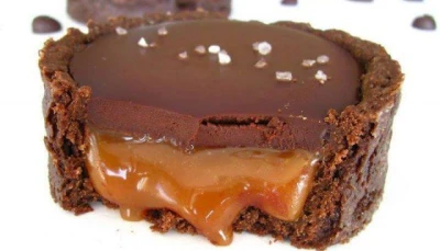 Tartelettes au chocolat au caramel beurre salé