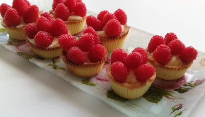 Tartelettes aux framboises