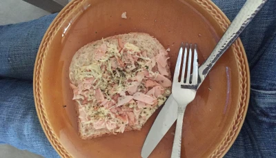 Tartine jambon fromage