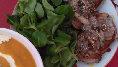 Tartines forestières aux champignons !