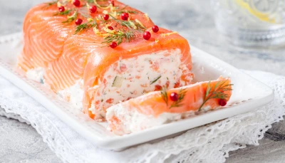 Terrine aux deux saumons