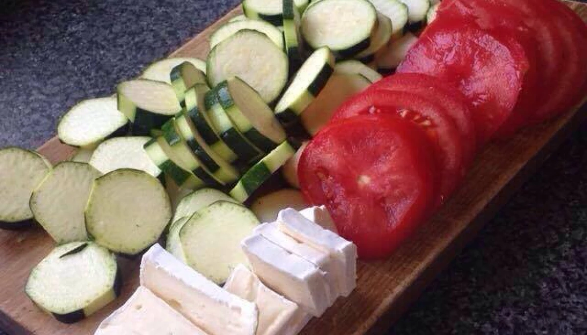 Tian de légumes et chèvre