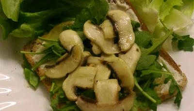 Toast aux champignons (vegan)
