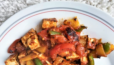Tofu grillé aux légumes