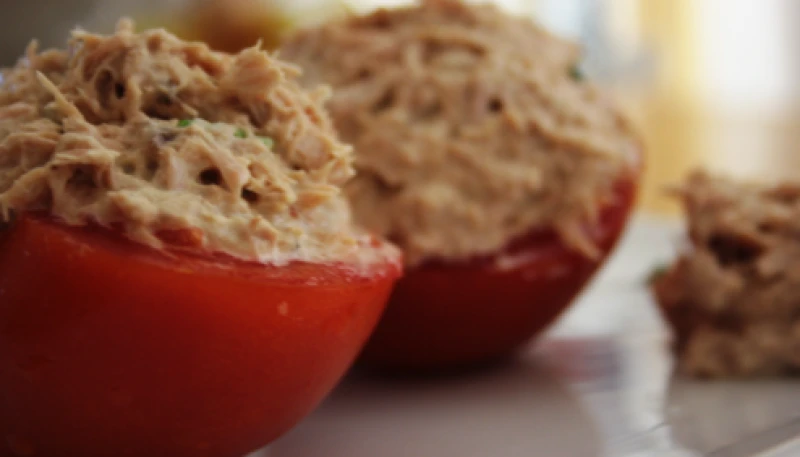 tomates cerises & rillette de 3 poissons
