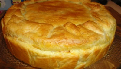 Tourte de pâtes aux cèpes et parmesan