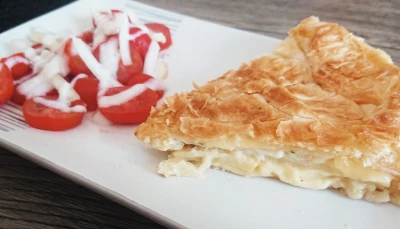 Tourte pommes de terres/oignons/fromage