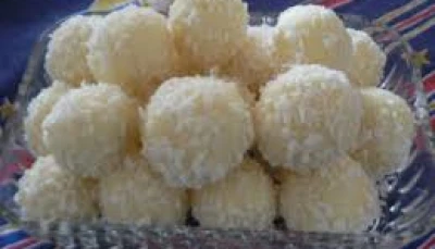 truffes au chocolat blanc et noix de coco