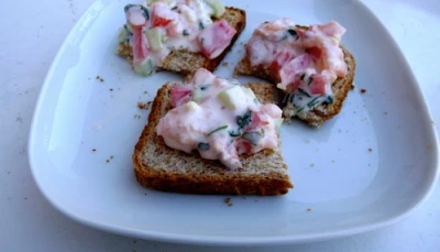 Tzaziki au saumon façon " Thaï "