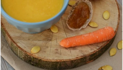 velouté carottes - potiron et lait de coco