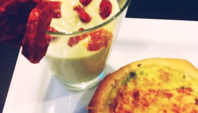 Velouté courgette concombre kiri