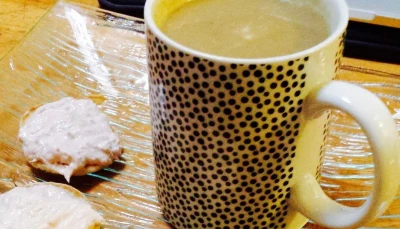 Velouté d'aubergine et lardons vraiment trop bon