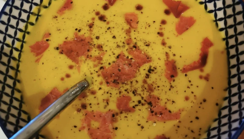 Velouté de butternut au chorizo