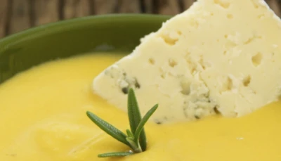 Velouté de carottes et basilic