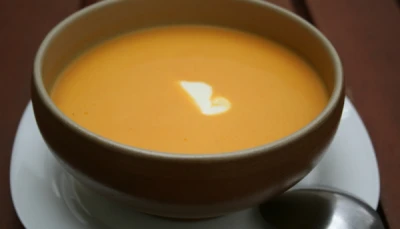 Velouté de courge au lait de coco