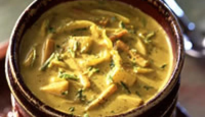 Velouté de courgettes à la moutarde