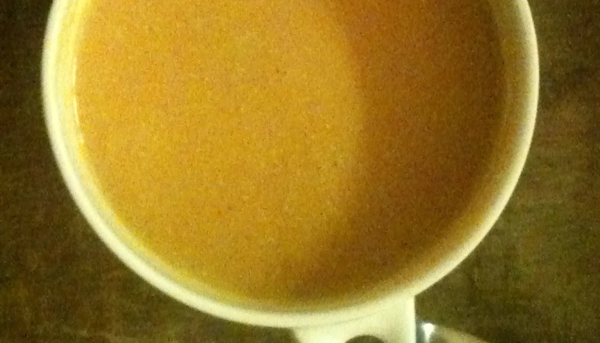 Velouté de patates douces, carottes, lait de coco