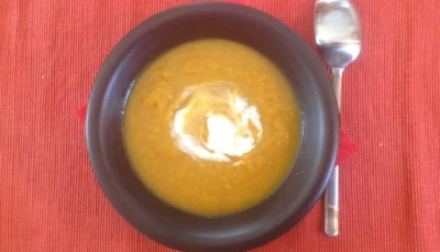 veloutè exotique de patates douces et Butternut