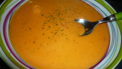 Velouté poivrons-boursin