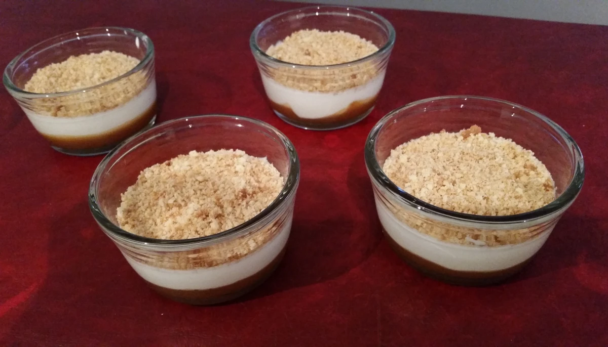 Verrine caramel fromage blanc