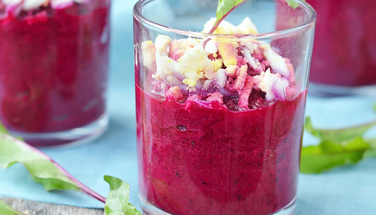 Verrine de betterave au fromage frais